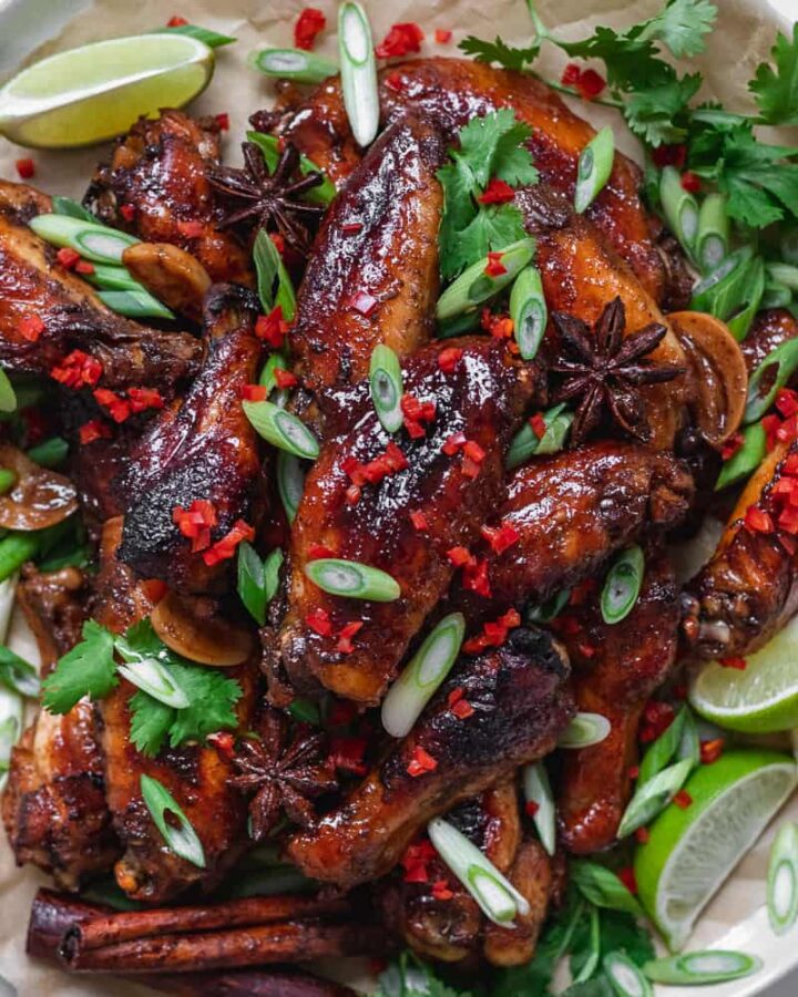 Sticky Southeast Asian Chicken Wings wild thistle kitchen