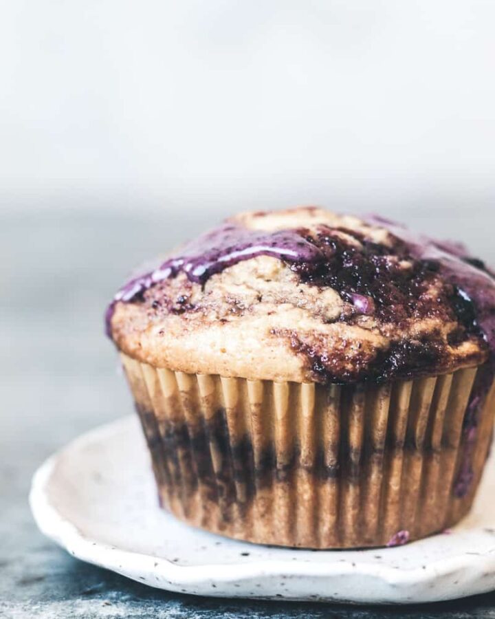 CardamomSpiced Blueberry Jam Muffins wild thistle kitchen