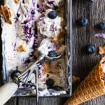 No-Churn Blueberry Swirl Ice Cream