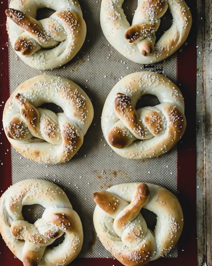 Easy Soft Pretzel Recipe {no boil + ready in 2 hours}