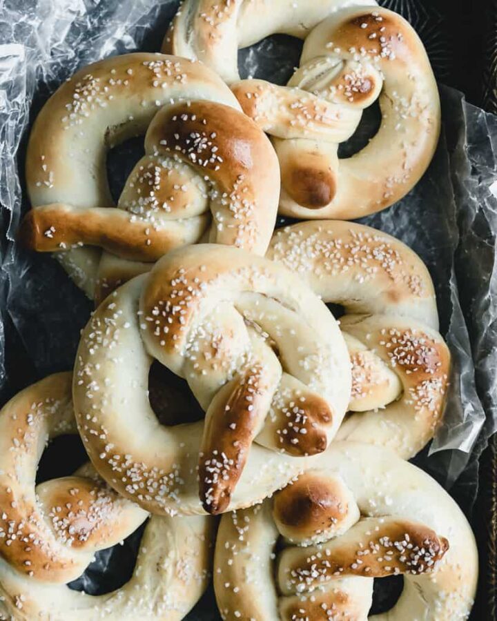 Easy Soft Pretzel Recipe {no boil + ready in 2 hours}