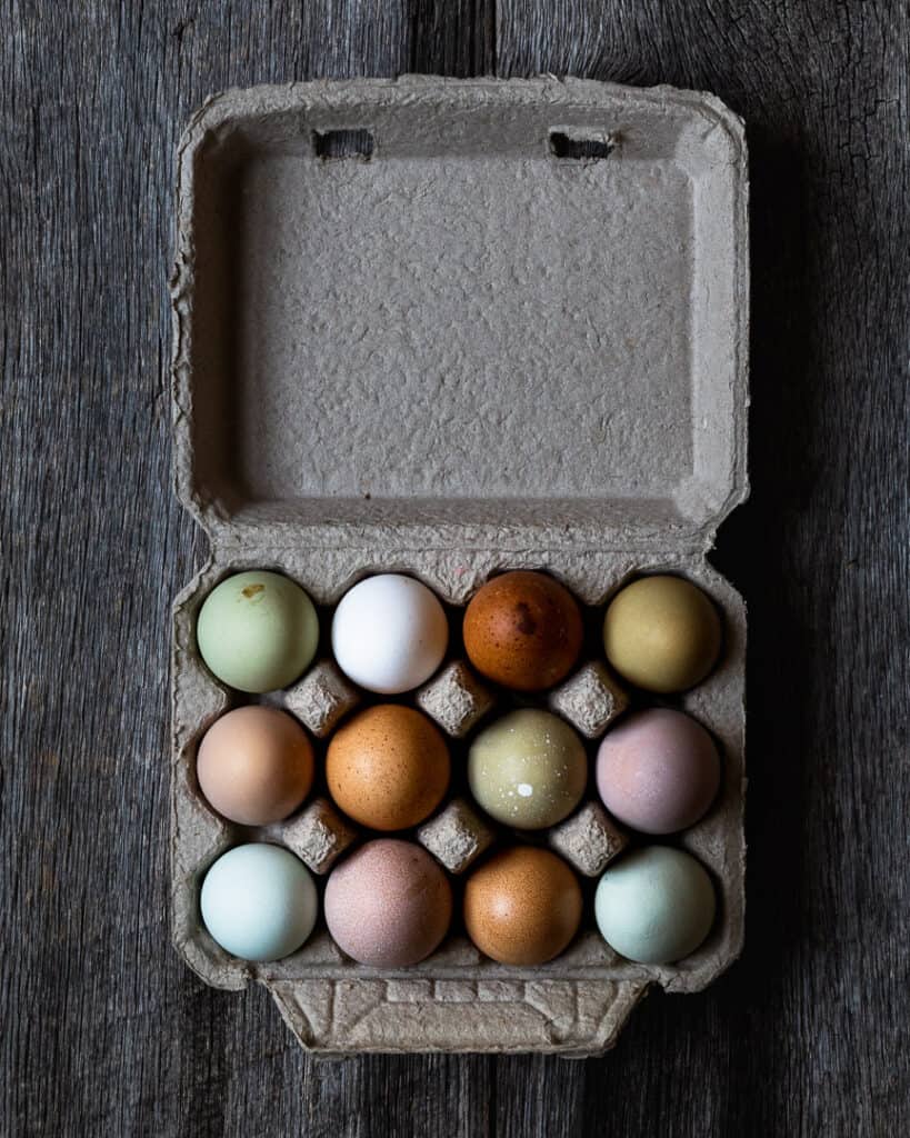 carton of farm fresh eggs