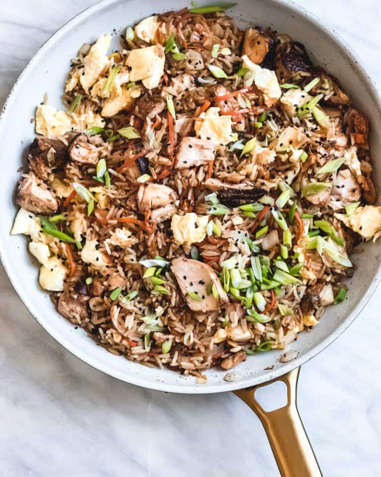 Salmon Fried Rice wild thistle kitchen