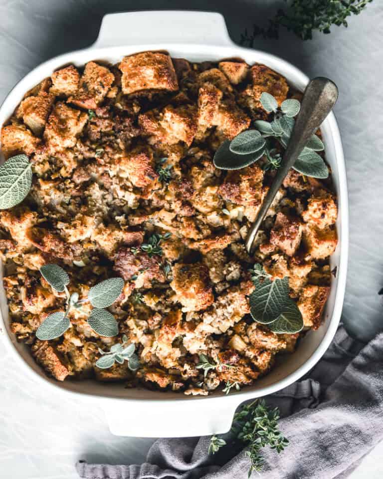 Sourdough Stuffing with sausage