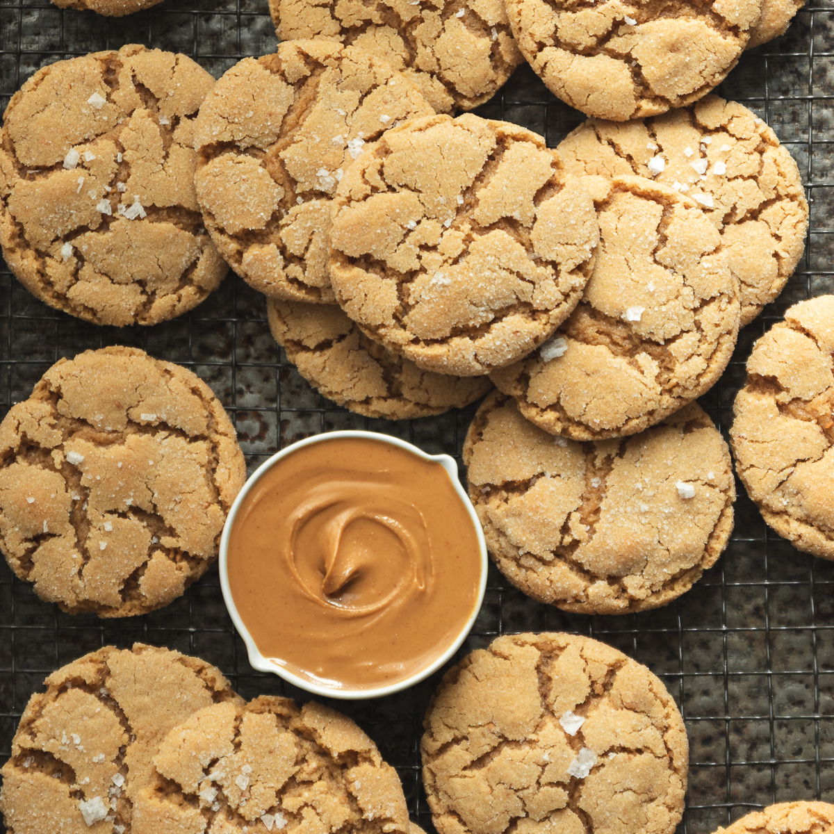 Sourdough Discard Peanut Butter Cookies - Wild Thistle Kitchen